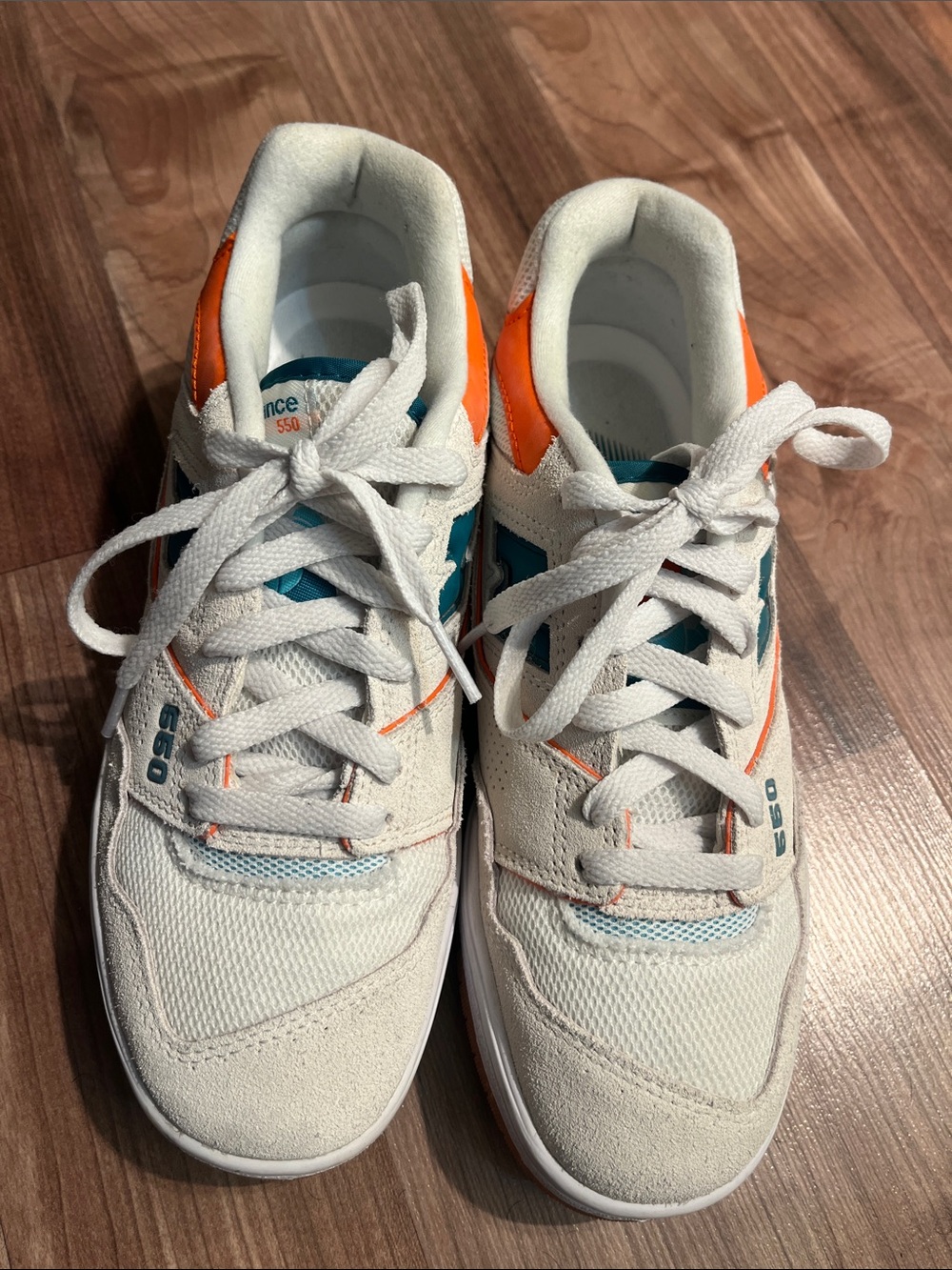 New Balance 550 Sea Salt Verdigris Women’s size 7.5 Just tried on - Picture 3 of 9